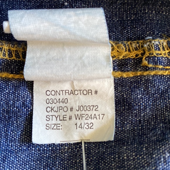CK Calvin Klein Super Wide Leg Vintage Jeans side zip leg seams brass ring detai - Picture 13 of 13